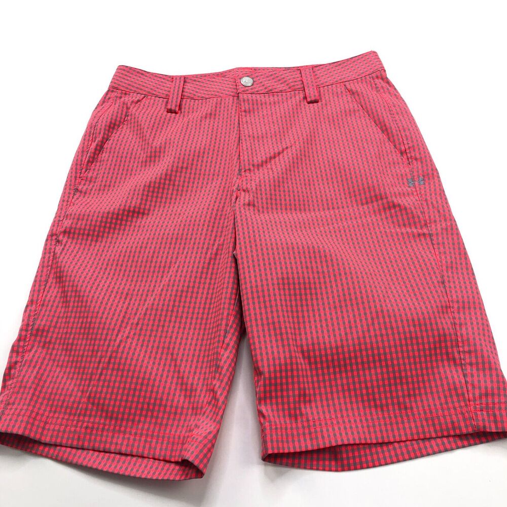 Under Armour MINT 30 (Fit 30) 100% Polyester No Stretch Gingham 11" Shorts